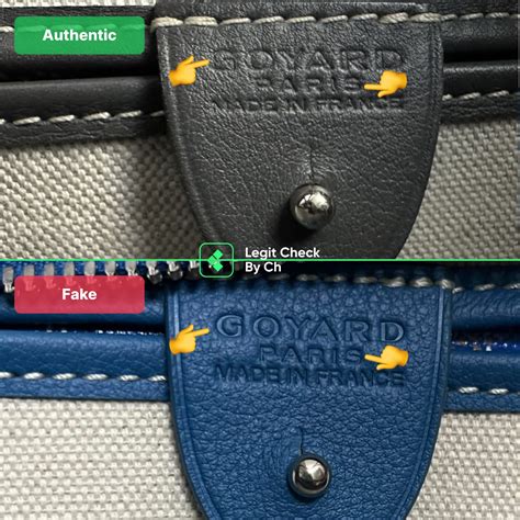 real vs fake goyard bag.